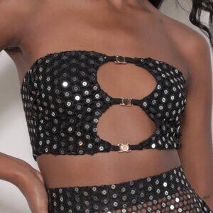 Quinn Crop Top in Mirror